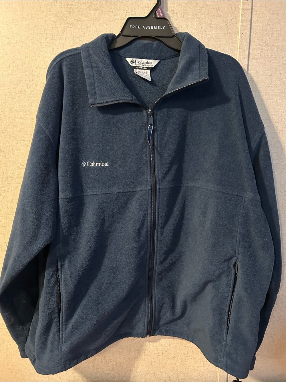 Columbia Navy Full-Zip Performance Fleece Jacket